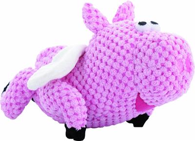 GoDog Checkers Chew Guard Squeaky Plush Dog Toys