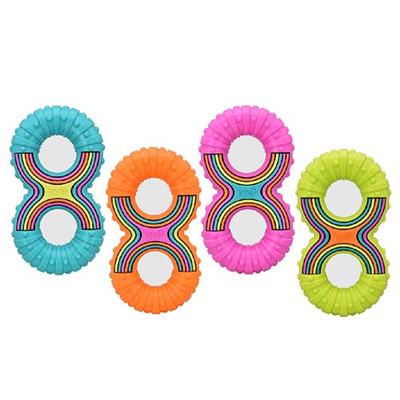 MULTIPET Groover TPR Squeaky Figure-8 8"