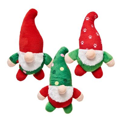 ETHICAL/SPOT Holiday Gnome Dog Toy Asst 6"