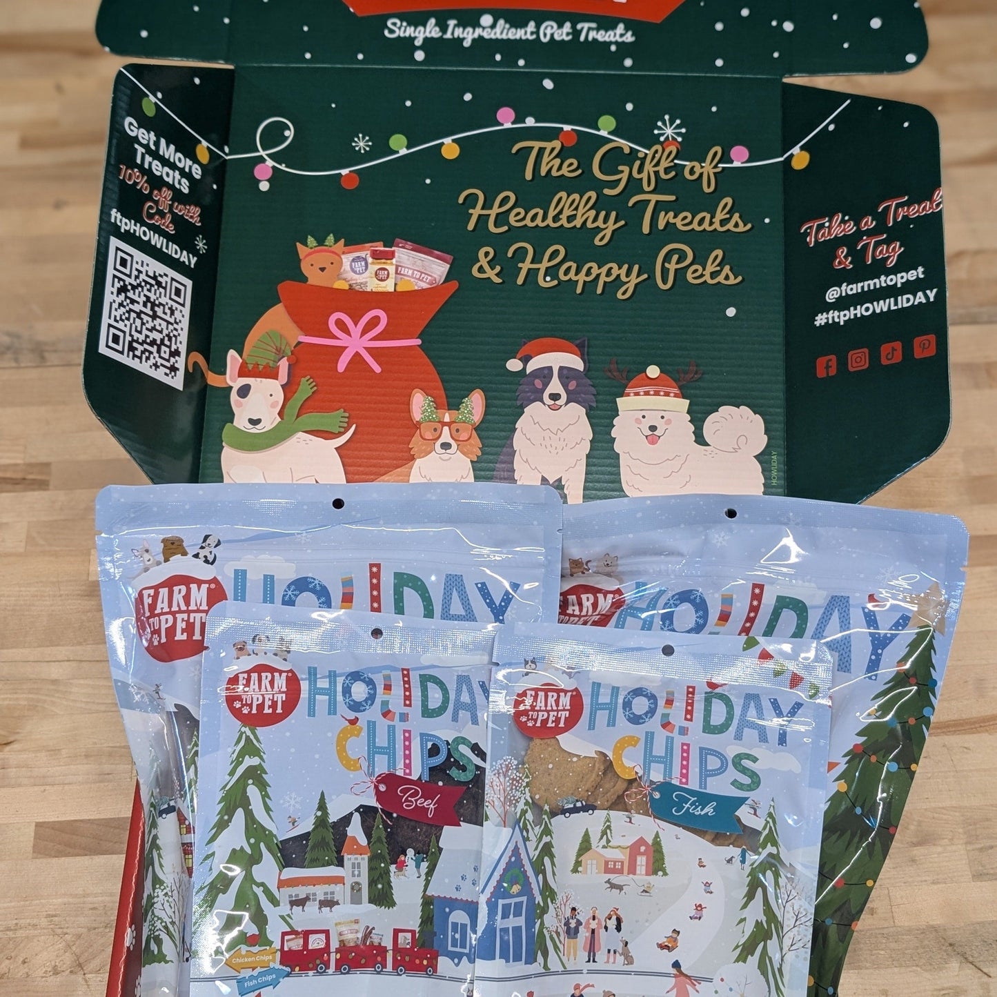 Santa Paws' Best Chipmas Dog Treat Box