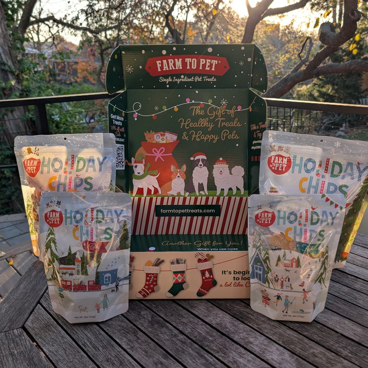 Santa Paws' Best Chipmas Dog Treat Box
