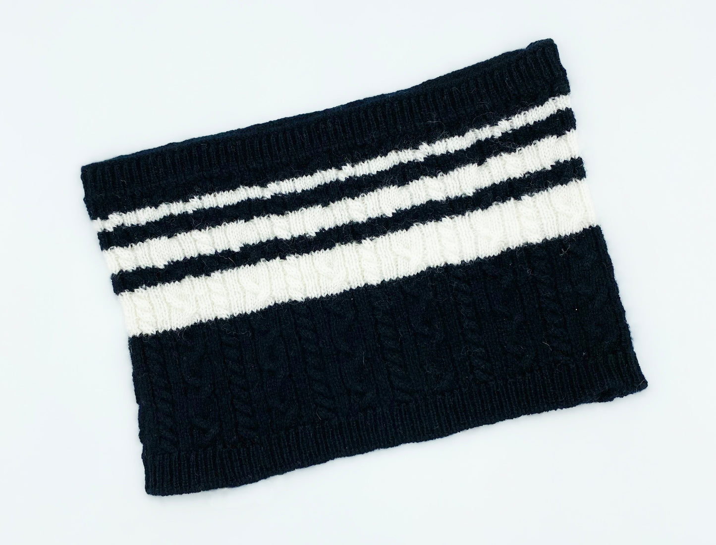 Cashmere Blend Scarf sets for Pets and their humans, Black and White