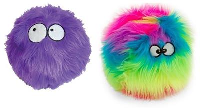 GoDog Furballz Chew Guard Squeaky Plush Dog Toy