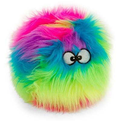 GoDog Furballz Chew Guard Squeaky Plush Dog Toy