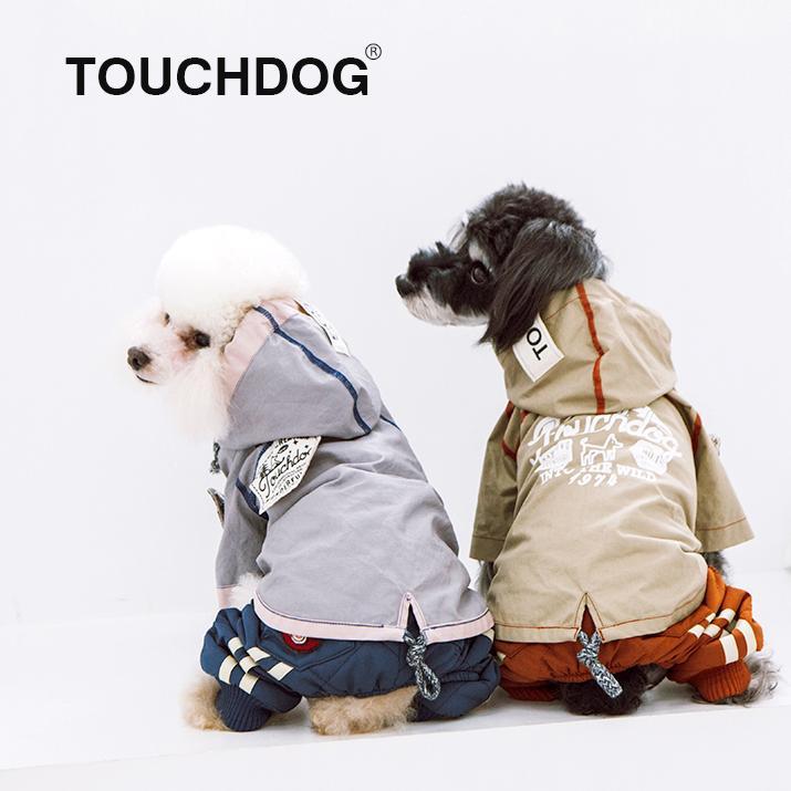 Touchdog 'Cloudburst' Reversible Fashion Waterproof Dog Raincoat